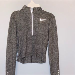 Cropped workout sweatshirt